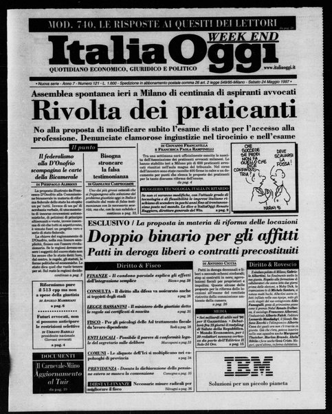 Italia oggi : quotidiano di economia finanza e politica